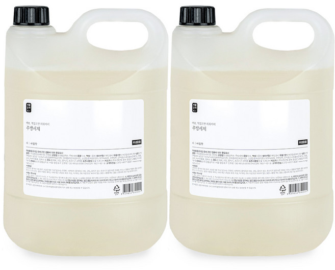 생활공작소 주방세제 바질향, 4L, 2개