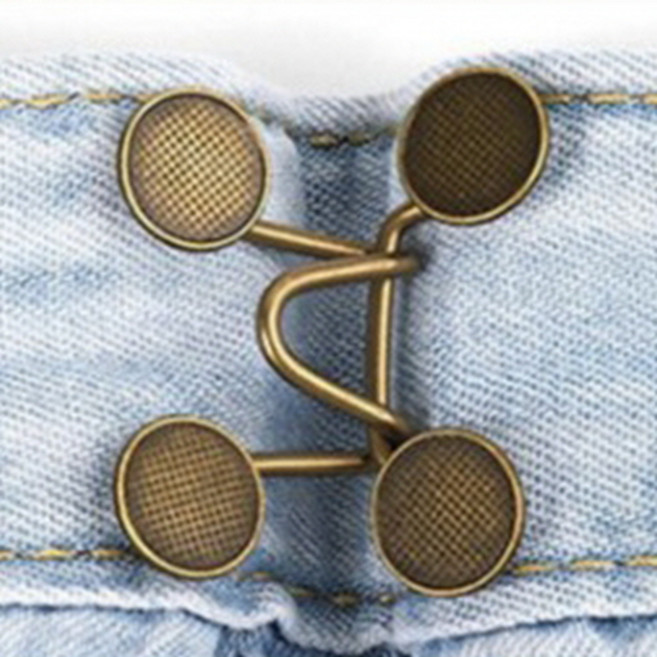 여고니야 허리 조절 단추 4P세트, 브론즈