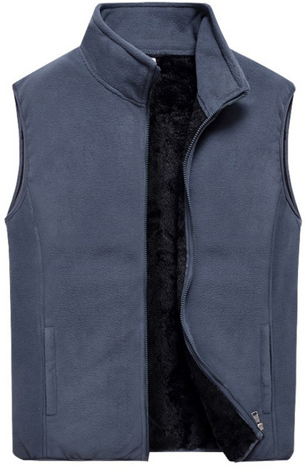 에쉬울프 남성용 융털 안감 후리스 풀짚 조끼 베스트
