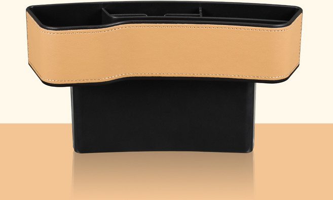 벤딕트 차량용 스마트 사이드 포켓 정리 수납함 이지포켓 틈새 운전석 조수석 수납 박스, 새들브라운, 1개