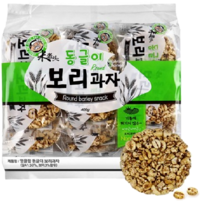 엉클팝 동글이 보리과자 강정, 400g, 1개