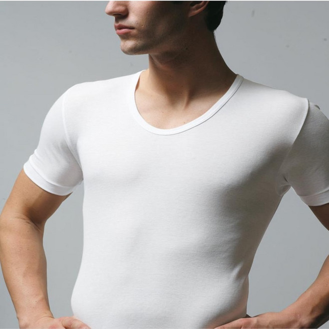 트라이 남 런닝 반팔런닝 백색 면 나시 민소매 아빠 할아버지 유넥 티셔츠 90부터 115