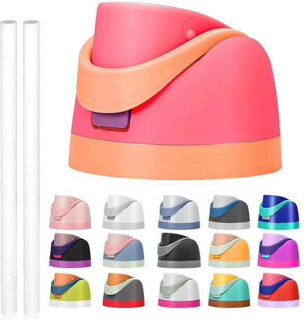 Owala Freesip용 교체 뚜껑 Owala Cup 473.2g(16온스) 680.4g(24온스) 946.4ml(32온스) 1.18L(40온스) 원 버튼 물병 상단 뚜껑, 공작 B