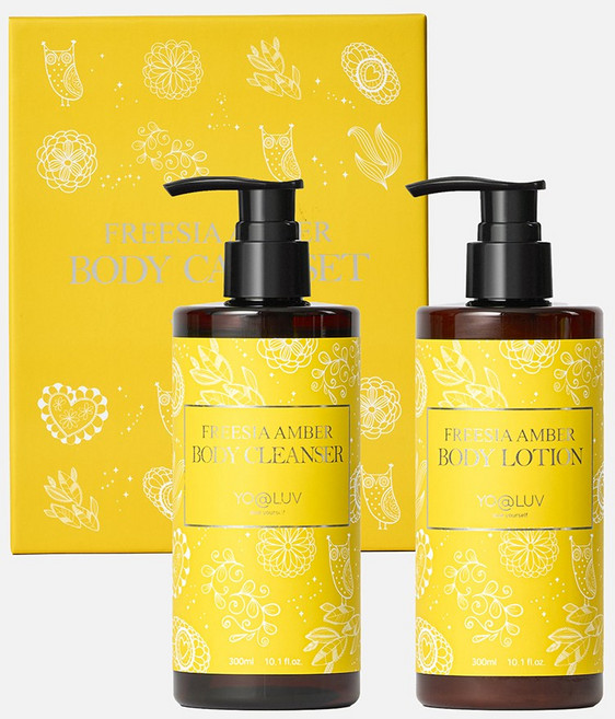 요아럽 프리지아앰버 바디케어세트, 1개