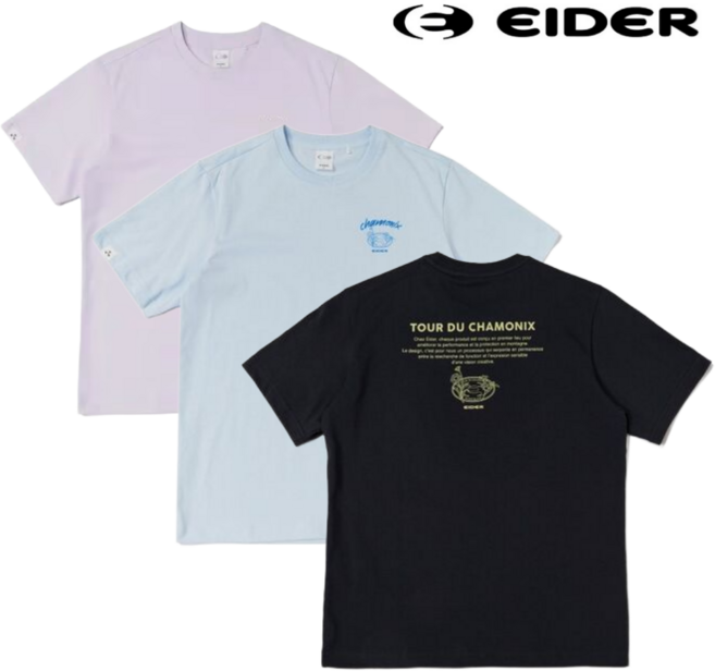 [백화점발송] 아이더 남여공용 반팔 티셔츠 여름 흡습속건 편하고 시원한 친환경 기능성 라운드 반팔티 일상 외출 등산 캠핑 골프 여행 운동 스포츠 커플 아웃도어 상의