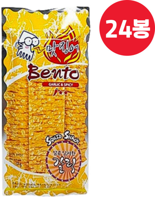 벤또 맛징어 갈릭&스파이시 12g X 24, 24개
