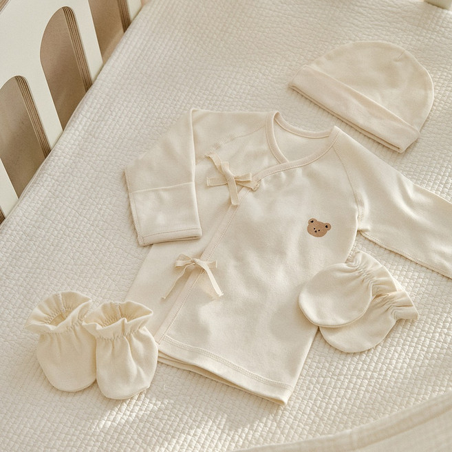 돗투돗 캐릭터 양면 신생아 아기 배냇저고리