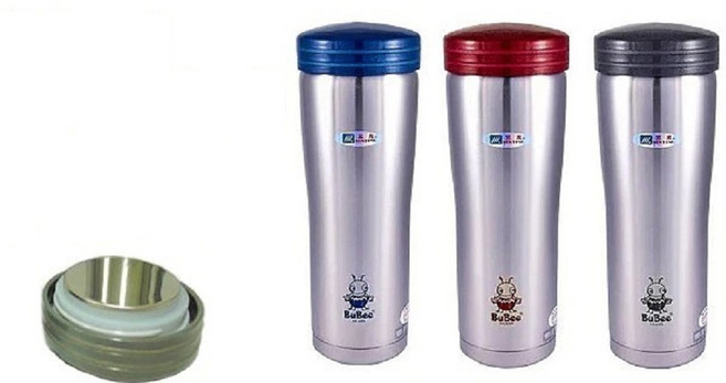BuBee 不鏽鋼保溫杯, F-350ES（350cc）無烤漆灰蓋, 350ml, 1個, 1個, 350ml