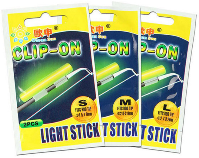 [마린피싱] 썬라이트 케미/오세아 선 끝보기/야광찌/밤낚시/야간/고농축/3mm/4mm/6봉지, 오세아 선 끝보기 M/2봉