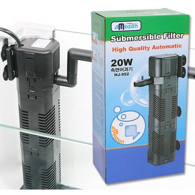 아마존 측면여과기 20WF HJ-952 수초 거북이, 1개