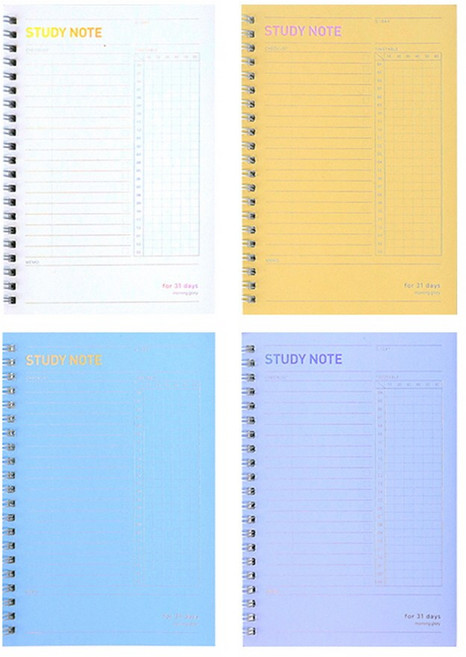 설래임 모닝글로리 스터디플래너 스프링 10분 스터디노트 한달 1팩(8권)