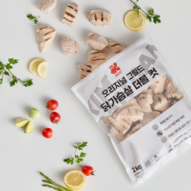 김단단 그릴드 오리지널 닭가슴살 더블 컷 2kg, 1개