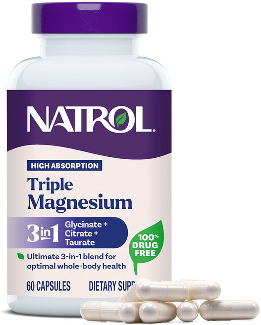 NATROL 納妥 三倍Magnesium膠囊, 1個, 60錠