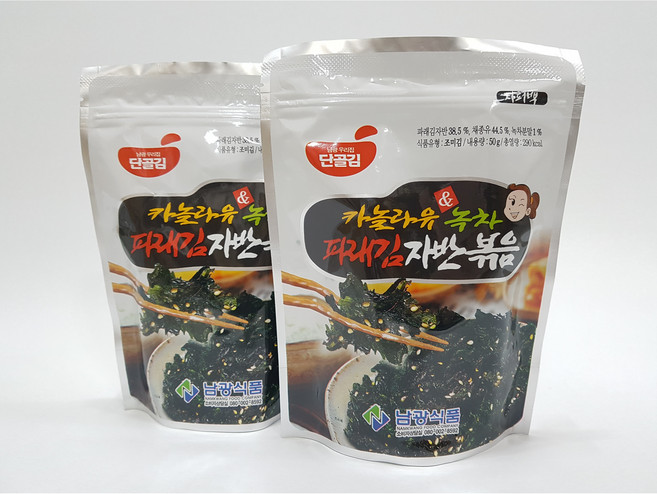 카놀라유 녹차 파래김자반볶음 50gX3봉, 50g, 3개