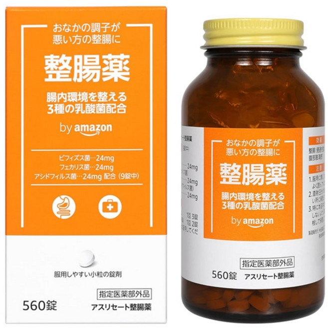 by Amazon 장을 편하게 해주는 약 560정 아마존재팬 지정의약부외품, 1개