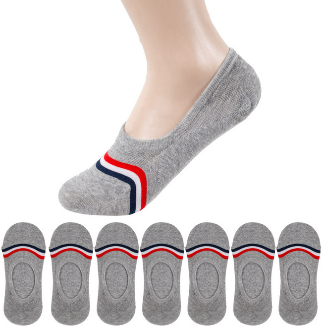 삭스너 여성용 세줄 안벗겨지는 덧신 양말 8켤레