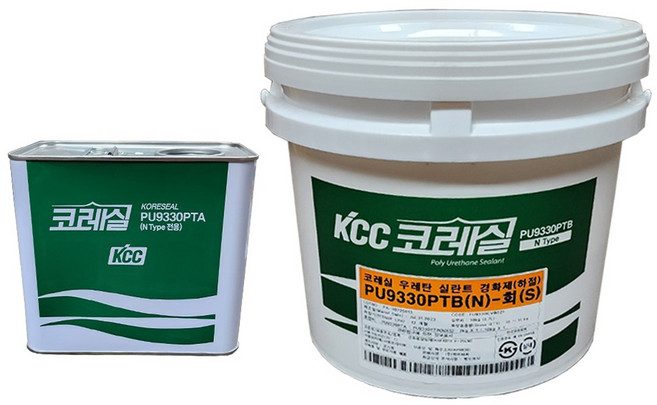 KCC 코레실 N타입 PU-9330 우레탄 주제 경화제 코레씰, 백색, 1개