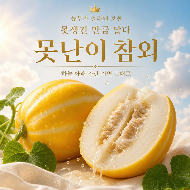[최고품위] 어스담 A급 못난이 참외, 1개, 5kg