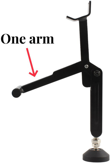 오토바이 스탠드 노동 절약 접이식 휠 체인 청소 유지 보수 리프팅 프레임 휴대용 오토바이 리프트 스탠드, 1개, 1. One arm