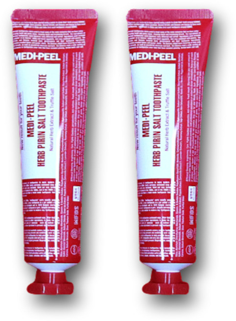메디필 허브피린 솔트 빨강 치약 130g 구취제거 우리가족 잇몸지킴이 소금치약, 2개