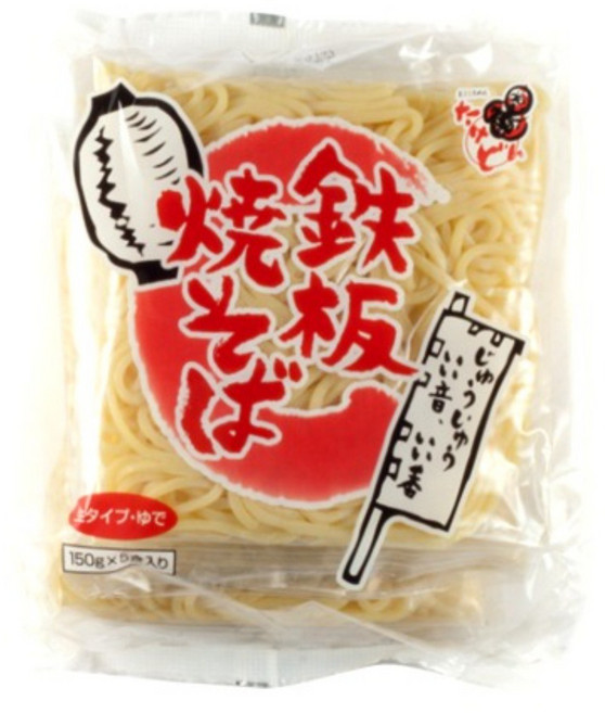쫄깃쫄깃 볶음면 유데 야끼소바면, 750g, 3개