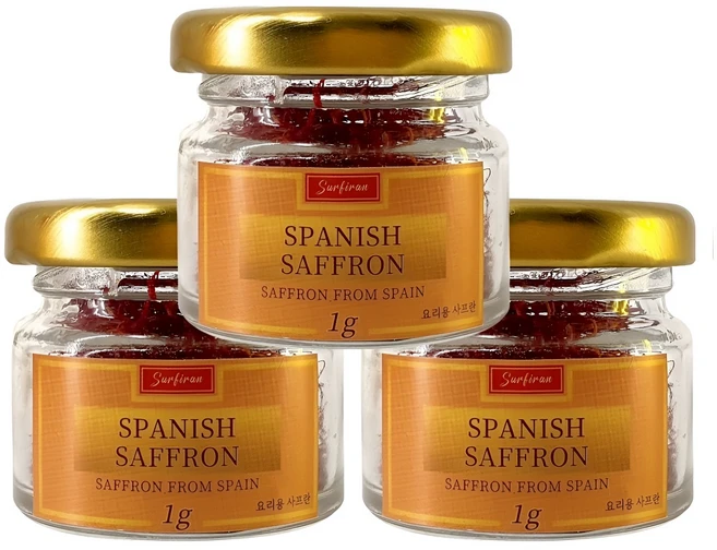 서피란 SPAIN SAFFRON (국내 포장), 1g, 3개 - 쿠팡