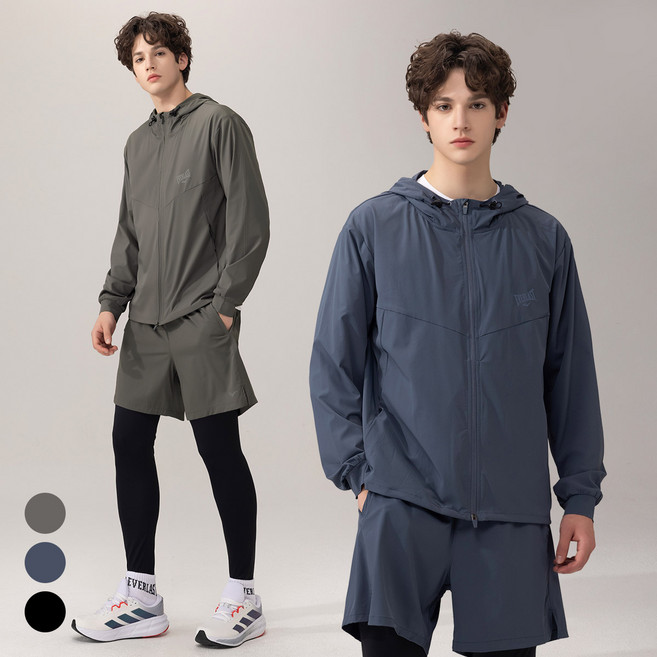 에버라스트 남자 러닝복 세트 런닝자켓 + 반바지 레깅스