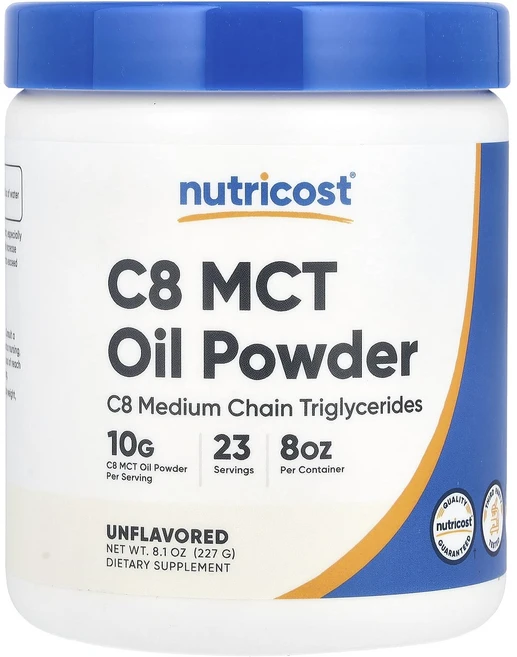 Nutricost C8 MCT 오일 분말 무맛 227g(8.1oz), NutricostC8MCT오일분말무맛227g81oz, 227g, 1개 - 쿠팡