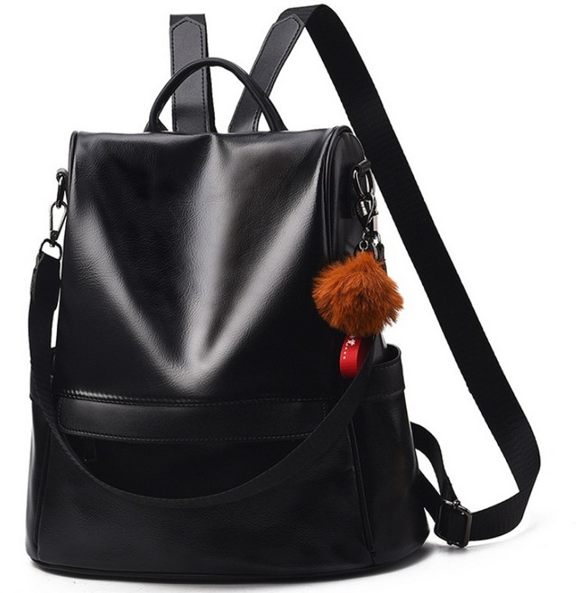 vsyoy 여성용 캐주얼 가벼운 백팩 블랙 데일리 가방