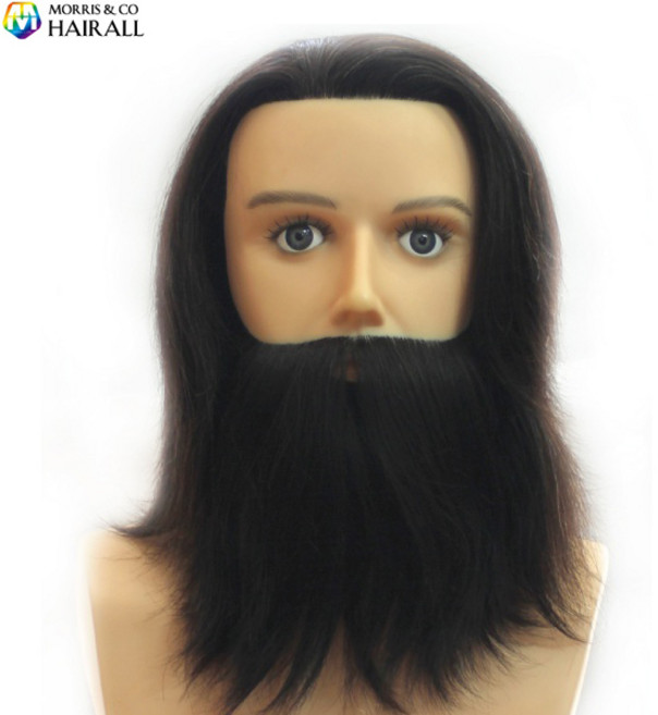 모리스 이용장 시험용 면도 가발 시험모 남성가발 통가발 인모100% 가발 미용가발 홀더 마네킨가발 시험용가발 미용재료 실습가발 관공서, 1개
