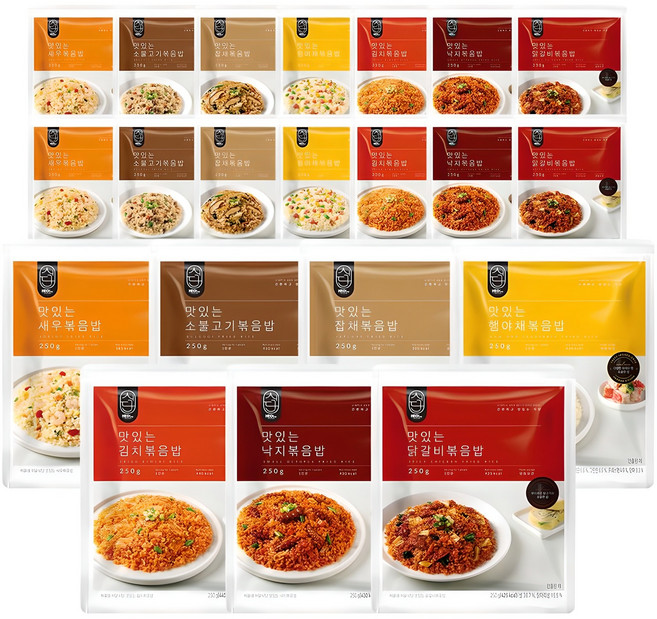 허닭식단 맛있는 볶음밥 250g 7종 혼합, 21개