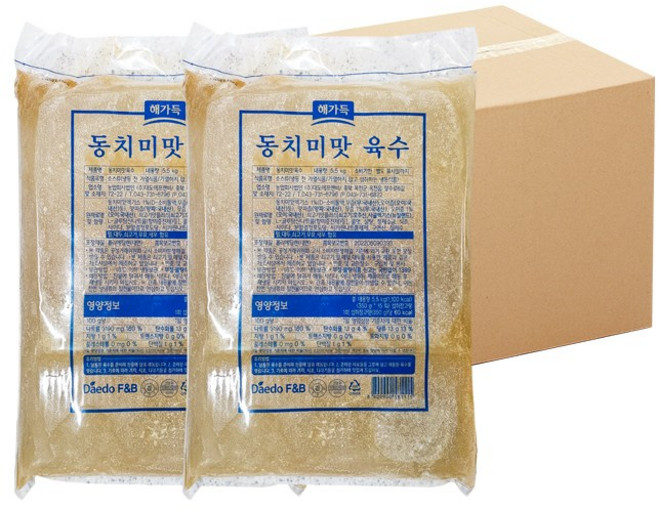 동치미맛육수 5.5KG 대용량 업소용 간편 냉면육수, 2개