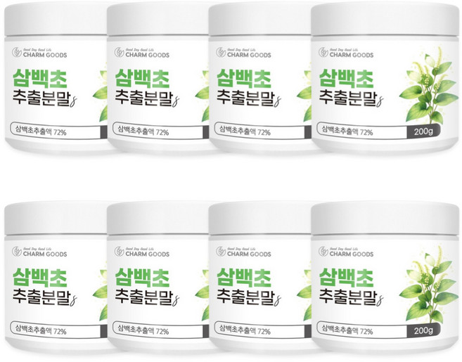 삼백초 추출물 분말 가루 차 국산 식약청 HACCP 인증, 8개, 200g