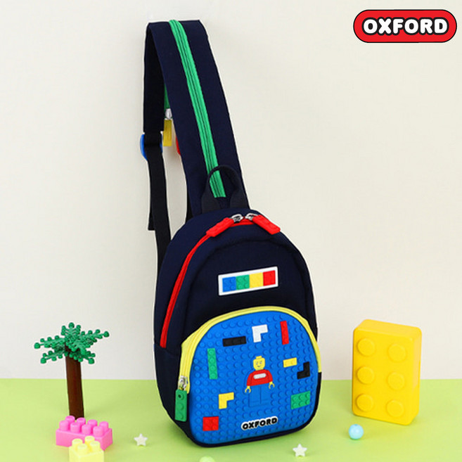 슬링백 옥스포드 컬러블럭 남아보조가방 캐릭터가방 힙색 초등 유치원 어린이가방