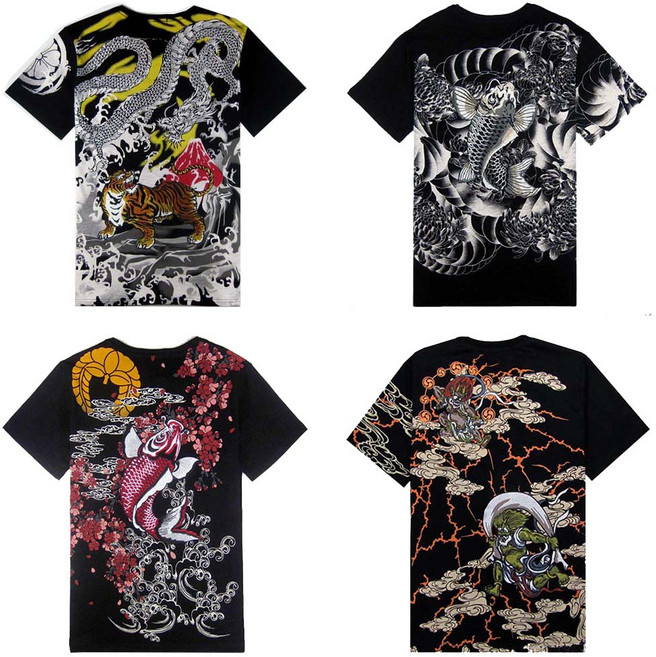 샤필 용 호랑이 잉어 자수 반팔티 모음 9