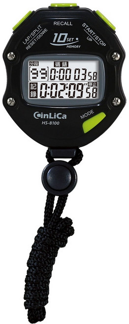 電池哥 電子碼錶 20組記錄 時鐘 計數 倒數計時器 多功能碼錶, 1個, HS-8200 二十組紀錄碼錶 一入, HS-8200