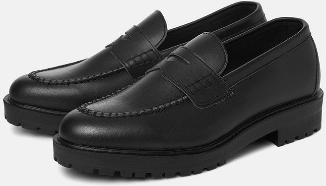 클레용 남성용 모던 코만도 페니로퍼 웰즈 로퍼 6cm CL0042