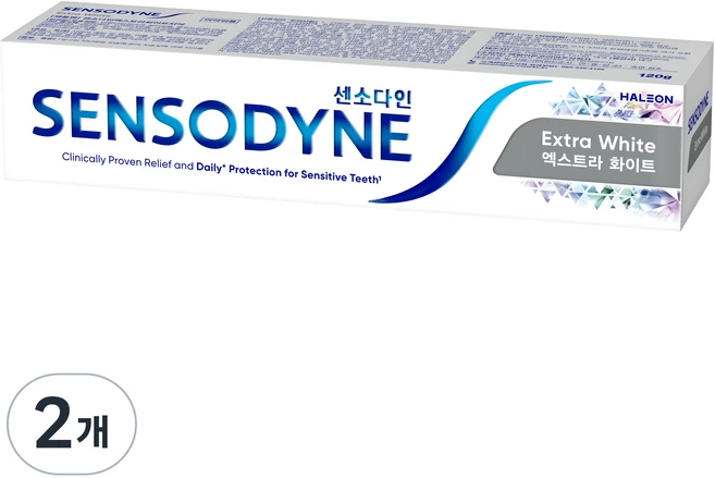센소다인 엑스트라 화이트 치약, 2개, 120g - 쿠팡