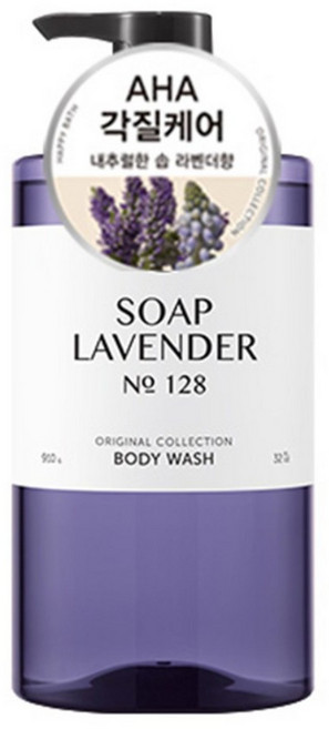 해피바스 오리지널 컬렉션 바디워시 솝라벤더, 910g, 4개