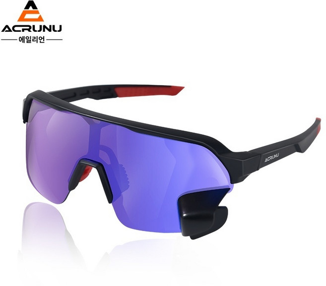 스포츠고글도수 백미러 사이클링 안경 방풍 거울 전문 색상 변경 자전거 도로 산악 고글, E.백미러 모델 - 컬러풀한 레드 - 컬러풀한 색상 변, 1개