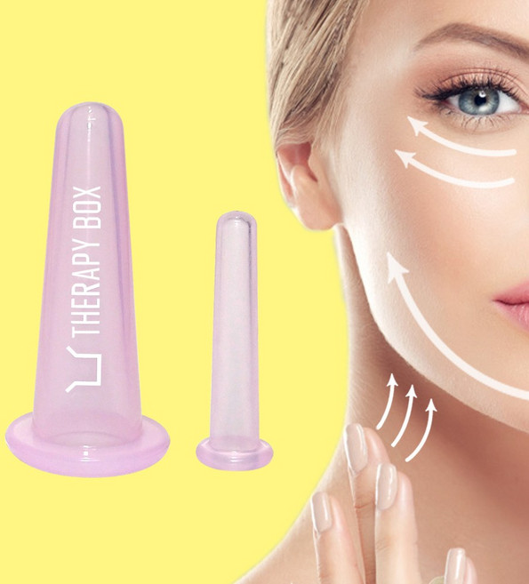 마사지컵4PCS 컵핑테라피 얼굴마사지 리프팅 mts 셀프 부항 브이라인 셀룰라이트 이중턱 턱살빼는법, 핑크, 1개