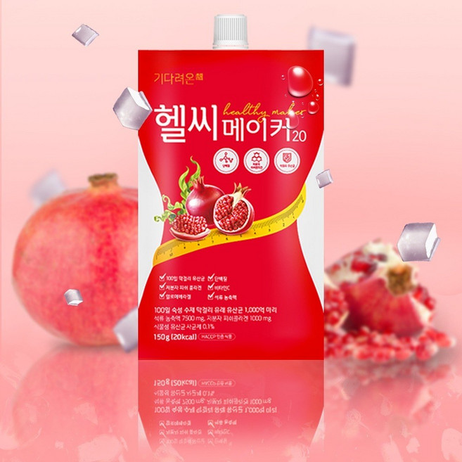 짜먹는 맛있는 유산균 석류콜라겐 젤리 헬씨메이커 20 다이어트 곤약젤리, 1박스, 10팩