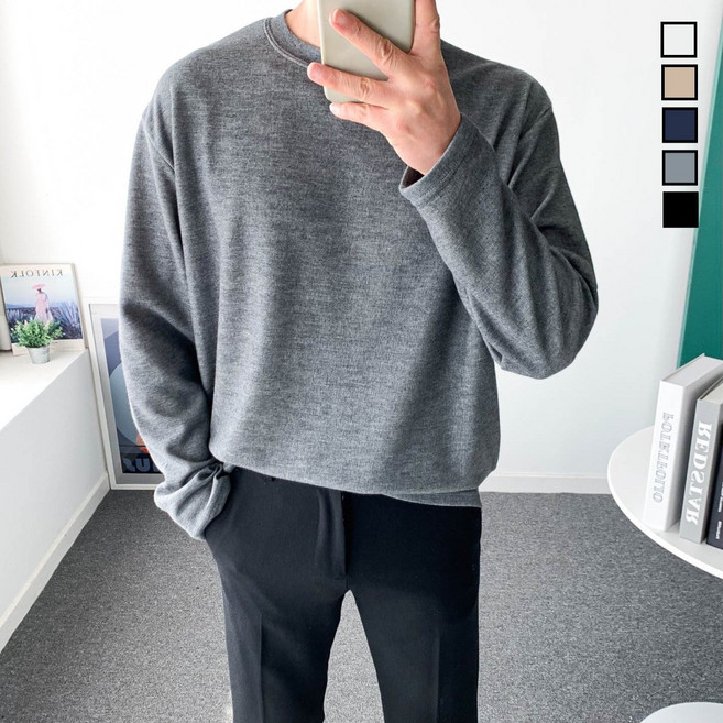 놈시크 95-130 남자 봄 티셔츠 오버핏 링클프리 쫀쫀스판 쭉티 빅사이즈