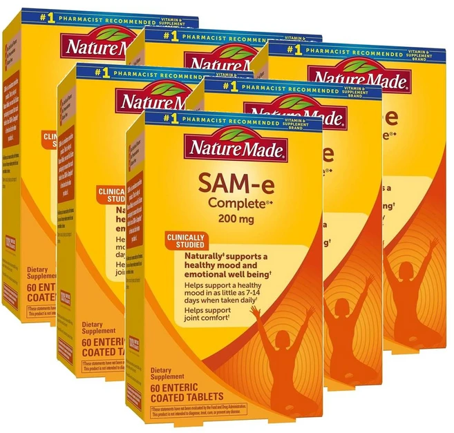 네이처 메이드 샘이 컴플리트 200mg Nature made SAMe Tablets, 6개, 60정 - 쿠팡