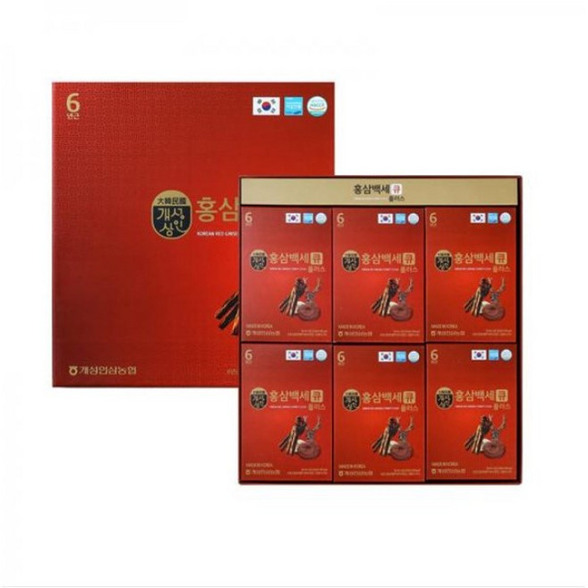 개성인삼농협 개성상인 홍삼백세큐플러스 50ml 6년근 홍삼 녹용 성분, 1개