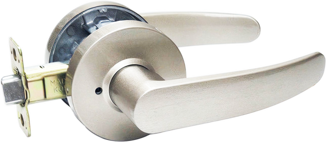 엠프라이스 국내 제조 버튼형 방문손잡이 문손잡이 문고리 T-월드 그레이, 1개