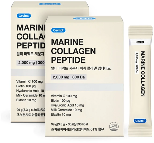 세비톨 멀티 퍼펙트 저분자 피쉬 콜라겐 펩타이드, 99g, 2개 - 쿠팡