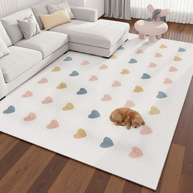 강아지 매트 가정용 가죽 방수 매트 고양이쿨매트, 1개, C-03많은 하트