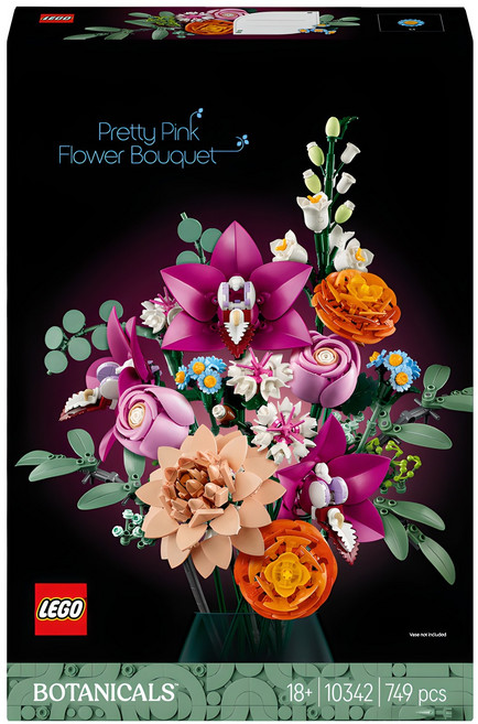 레고 보태니컬 핑크 꽃다발 10342, 1개, 혼합색상