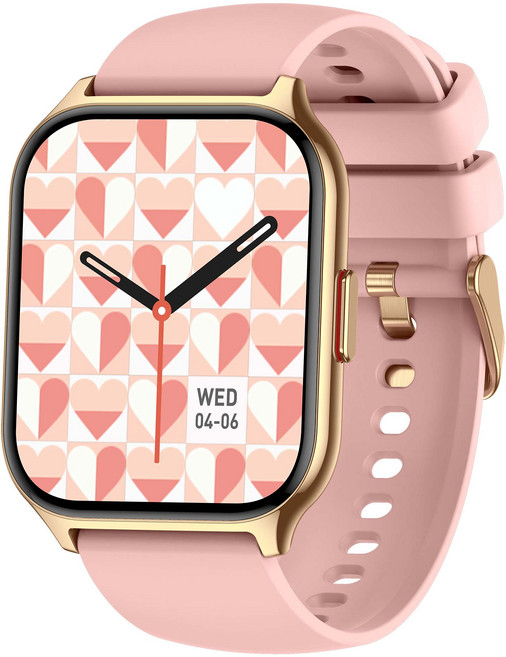 MMQ 다기능 스마트워치, 핑크, 5.11cm, 블루투스